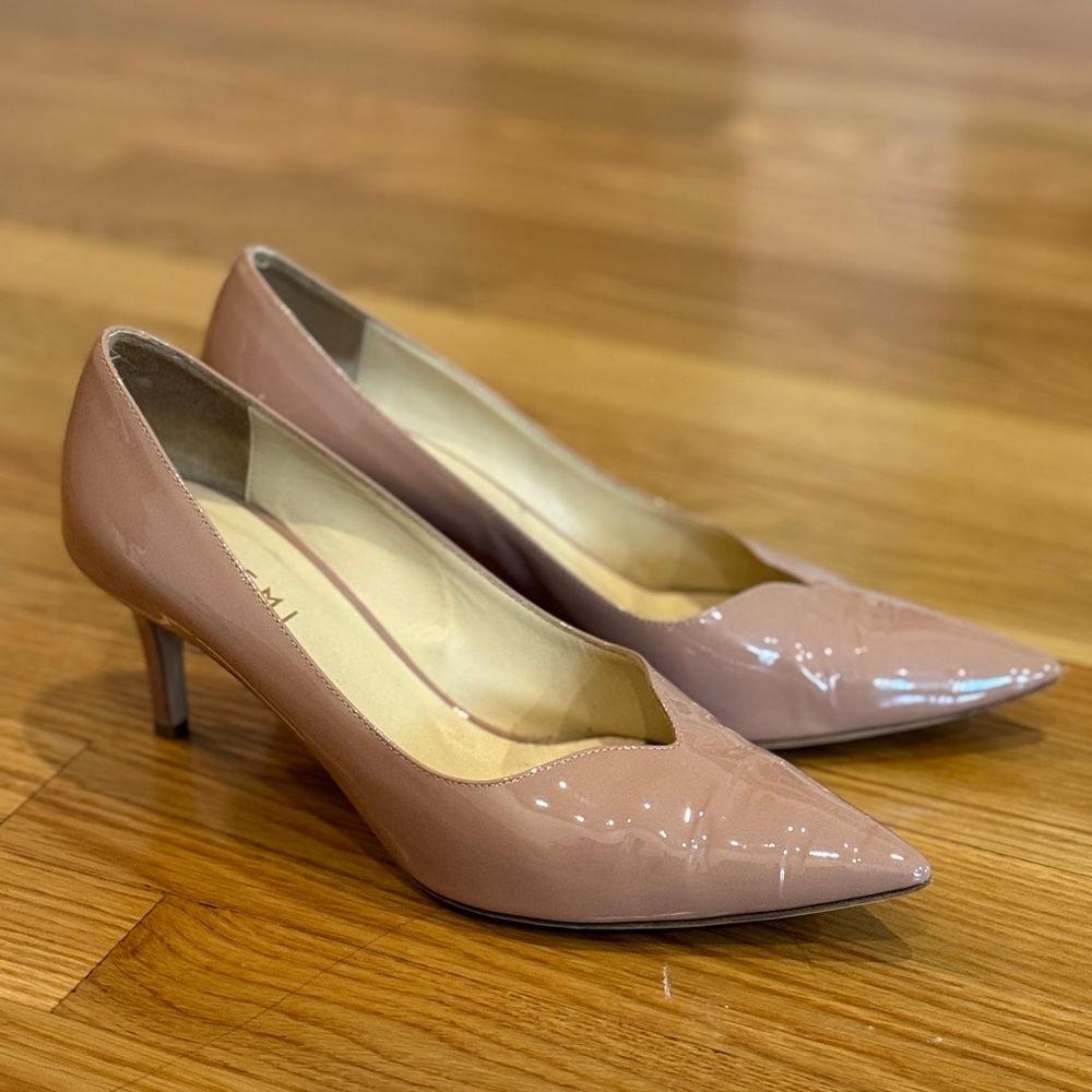 M. Gemi Blush Pink Patent Pointed Toe Pumps - size 39 1/2 (US 9)